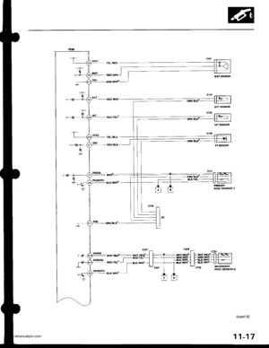 Page 220
YEL/BLU
FED/BI(
HO2S (SEr€OR r)
l-
(contd)
11-17
www.emanualpro.com  