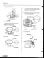 Page 736
Clutch
Installthe snap ring.
Reassembly (contd)
7.
S AP RIIG
8. Remove the special tools.
9, Install the disc spring in the direction shown.
1ST, 2ND, 4TH, lST-HOLD CLUTCH:
3RD CLUTCH:
Dlsc sPRrrtc
CIUTCH ORUM
otsc sPfitl{c
14-220
10.Soak the clutch discs thoroughly in ATF for a mini_mum of 30 minutes. Before installing the platesand discs, make sure the inside of the clutch drumis free of din or other foreign matter
Starting with a clutch plate, alternatelv install theclutch plates and discs. Install...