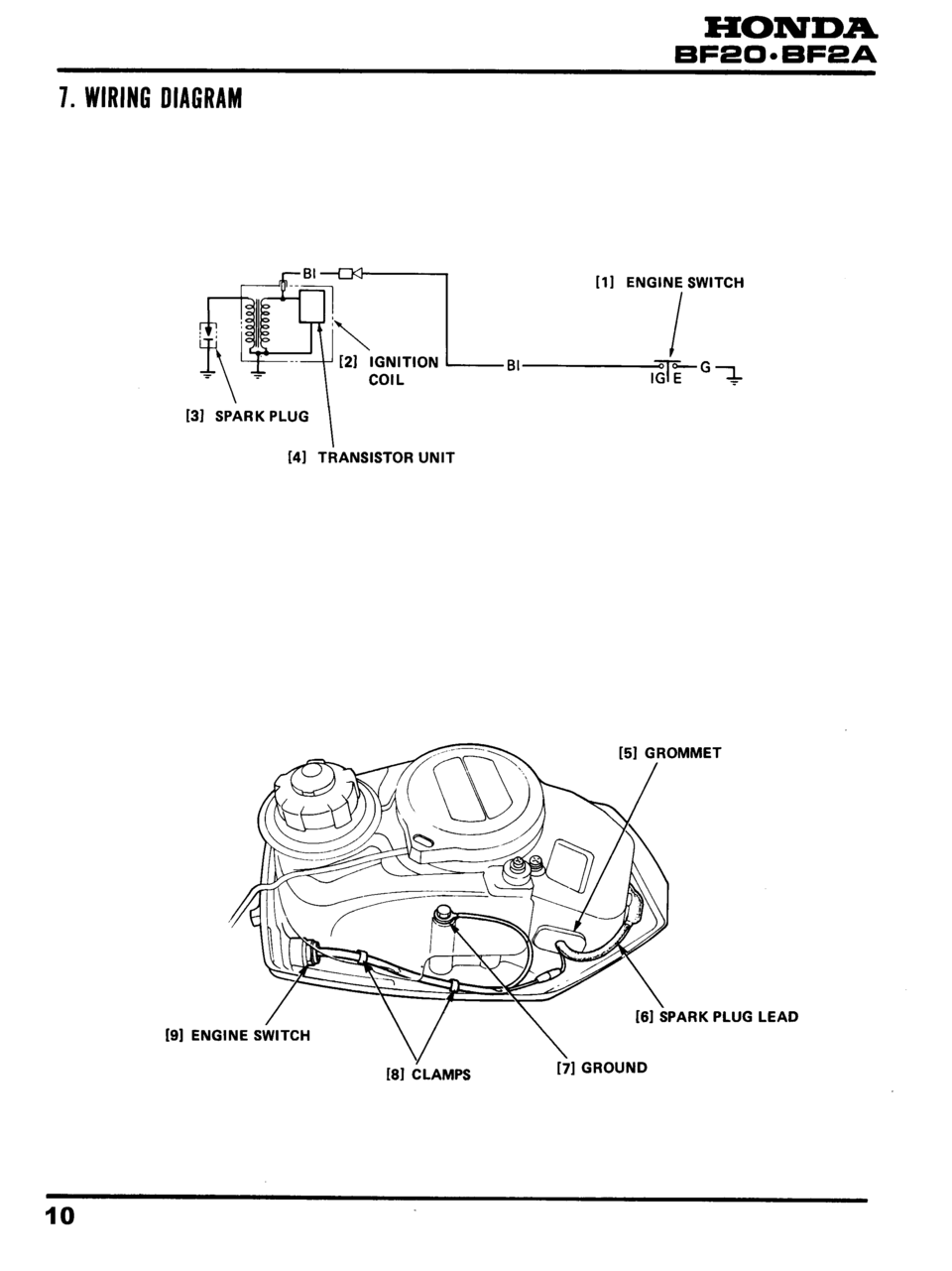 honda outboard workshop and repair bf20 bf2a user manual honda outboard workshop and repair bf20 bf2a user manual, Wiring diagram