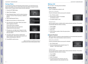 Page 4480    ||    81
TABLE OF CONTENTS
INDEX
VISUAL INDEX
VOICE COMMAND 
INDEX
SAFETY 
INFORMATION
CUSTOMER
 INFORMATION
INSTRUMENT PANEL
SPECIFICATIONS
VEHICLE 
CONTROLS 
MAINTENANCE
AUDIO AND 
CONNECTIVITY
HANDLING THE  UNEXPECTED
BLUETOOTH® 
HANDSFREELINK®
DRIVING
HONDALINK®
NAVIGATION
Pairing a Phone
To use hands-free phone and streaming audio functions, you must first p\
air your 
phone to the system. This can only be done when the vehicle is stopped. \
Use the 
selector knob or interface dial to make and...