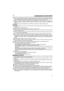 Page 1111
CONSIGNES DE SÉCURITÉ
B5.Avant chaque utilisation, toujours procéder à une vérification générale et en particulier de l’aspect des outils, ensemble de
coupe, carters de protection et des boulons de fixation, pour s’assurer qu’ils ne sont ni usés ni endommagés ni desserrés.
Toujours vérifier le bon fonctionnement de la gâchette de commande des gaz et du bouton d’arrêt STOP.
B6.Veiller au positionnement correct des poignées et du point d’accrochage du harnais, ainsi qu’au bon équilibrage de la
machine....