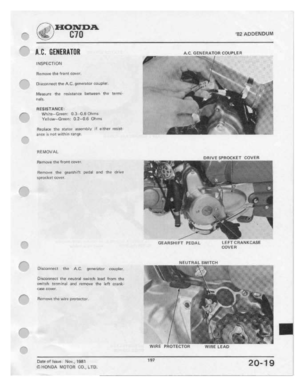 Page 195 
,6

I-II)1\TD..Ht

r--
 [:10
 'ee
ADDENDUM

D-B.
 LC.
GEIIIEFIAT-DH
 GDUFLEFI

INSPECT
 I
GIN

FIerﬂUit'E'
 the
item
 e-i:II-Ier-

."’-I"-

t'
 Diseein
neet
the
A-..I;.
 gnrierater
 counter

Mttatturq
 the
reeismnee
 between
the
termi-

rials.

RESISTANCE:

fr"
 White-Green:
 til
3-
 -0.5
 I’?-IIIIrI:I

't"e|li:iin—Green:
 El-.2-B-6
Dhm:

Fteeilaee
 the
eta-tnr
 IIlt1.BI'I'|II|I'ItI
 IP
eﬂhlf
 I'Bit¥l-

grtttie
 tt
ntit
 withtn
 reriee.

t-"-\....