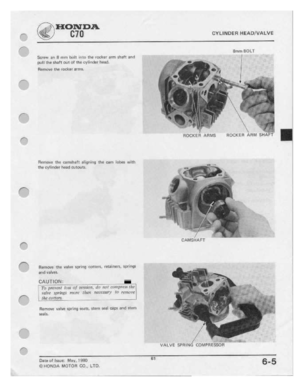 Page 63 
_|—.

|

'1-I-.

f,|—.
 F‘

ra-

'3".

.I"_‘*-

ll/"'.'*~.

If“-.
 r’-.-Eh!-Io1\tn.a.

$5,»
 010
 CTLINDEH

HEADIVALVE

Sgrgw
 an
E
rr|rn
 Ia::iIl
 |rr!t‘:
1'I‘|E
IDEIIZE-I’
 il'|TI
5I13"I'l'
 i1l'll'I

pull
 me
ihaﬁ
 out
Qf
the
 I:','II|1rIEr
 I‘rEIB.|EI.

FI|.7rr|u'.r1}
 the
r-ackel
 arma.

Remuve
 lllc
camshaft
 aitgr-lnq
the
um
 IOI0e-.1.
 vvlth

the
 cvllnder
 head
cutcnts

gemmn
 ._h|_.
1,-.,|\.,-I
 gpriq]
 11u|1'1:cri_...