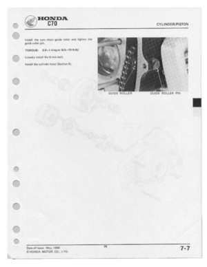 Page 81 
"“

 j’
 CYLINDEFHPISTEJN

Install
 ‘mu
:;n.|'n
 chain
 QLIILIE
rol-ler
and
1I|_1h1+:r|
 ml!

guide
 loller
pin

TORQUE!
 LI.5—'l
.4
liq-rrl
 IE-.5—‘III
 It-IIII

-"H
 Loosely:
install
the
El
mm
 belt.

Q
'.§.

ins-tell
 the
1:1.-Ii-:rIer
 hes-1:
[Section
 Bl.

I

-"'1
 Ul|_‘I

In
 G
E

F-.

-'-‘~.

f.._.

Ir.

.-I-'

.

|F'—-
 Date
of
Iii-L=lZN
 Ma:-'.
I-'=I’3l1
 Ti
 7_
T

-§-lii.'i-NBA
 MUTCIFI
E3]-.,
I
TTJ  