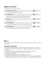 Page 2
Where to Find It
Find what you’re looking for from
lHelp
Use the camera’s on-board help feature for help on menu items and other topics.  See page
11 for details.
Trademark Information
• Microsoft and Windows are registered  trademarks of Microsoft Corporation.
• Macintosh, Mac OS, and QuickTime are registered trademarks of Apple Com- puter, Inc.
• Adobe and Acrobat are registered  trademarks of Adobe Systems Inc.
• The SD logo is a trademark  of the SD Card Association.
• PictBridge is a trademark.
•...