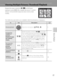 Page 8169
More on Playback
Viewing Multiple Pictures: Thumbnail Playback
Rotate the zoom control to f (h) in full-frame 
playback mode (A28) to display pictures in “contact 
sheets” of thumbnail images (except in list by date 
mode).
The following operations are available while thumbnails are displayed.
ToUseDescriptionA
Choose picturesPress the multi selector H, I, J, or K.9
Increase the 
number of 
pictures
displayed/apply 
the calendar 
displayf (h)Rotate the zoom control to f (h) to increase 
the number of...