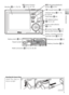 Page 133
Introduction
Attach the strap as 
shown at right.
Attaching the Camera Strap
 (shooting/playback)
button ( 19, 41)
Battery-chamber/memory 
card slot cover (
 10, 12)
I
ndicator lamp (
 11, 16, 
36, 38, 64)
F lash lamp (
 20)
 (delete) button
( 19, 41, 42)
Rotary multi selector
(
 4, 17)
 (mode) button ( 5, 17)
 (menu) button 
( 17, 61, 67, 70)
M onitor ( 6–7, 78, 79)
Battery chamber ( 10)
Me
mory card slot (
 12)
Tr ipod socket
Multi connector (
 8, 52, 53, 56, 60)
Battery latch (
 10)
 (center) button...