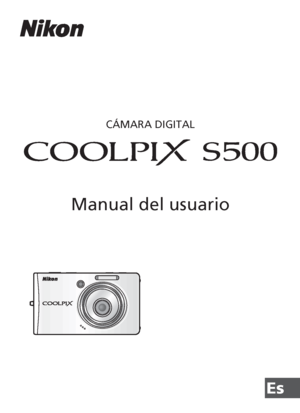 Page 1Es
Manual del usuario
CÁMARA DIGITAL
Downloaded From camera-usermanual.com Nikon Manuals 
