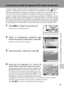 Page 9179
Conexión a televisores, ordenadores e impresoras
Creación de una orden de impresión DPOF: ajuste de impresión
La opción [Ajuste impresión] del menú Reproducción se utiliza para crear “órdenes de
impresión” digitales para imprimir en dispositivos compatibles con DPOF (c131). 
Además de las propias fotografías, también se pueden imprimir la fecha de dis-
paro y la información de la toma (velocidad de obturación, diafragma, etc.).
Cuando la cámara está conectada a una impresora compatible con PictBridge,...