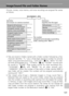 Page 135123
Technical Notes
Image/Sound File and Folder Names
Pictures, movies, voice memos, and voice recordings are assigned file names
as follows:
• Files are stored in folders named with a folder number followed by a five-
character identifier: “P_” plus a three-digit sequence number for pictures
taken using panorama assist (e.g., “101P_001”; c40), “INTVL” for inter-
val timer photography (e.g., “101INTVL”; c94), “SOUND” (normal qual-
ity sound) or “SOUNE” (high quality sound) for voice recordings (e.g.,...