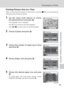 Page 9381
Connecting to a Printer
Connecting to Televisions, Computers, and Printers
Printing Pictures One at a Time
After connecting the camera to the printer correctly (c80), print pictures by
following the procedure below.
1Use the rotary multi selector to choose
the desired picture and press d.
The PictBridge menu is displayed.
Press v (k) to switch to full-frame playback.
Press t (j) to switch back to thumbnail display.
2Choose [Copies] and press d.
3Choose the number of copies (up to nine)
and press d....