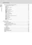 Page 12x
Table of Contents
Introduction
Basic Camera Setup: The Setup Menu.......................................................... 102
Displaying the Setup Menu........................................................................ 103
R Menus.................................................................................................. 103
V Welcome Screen .................................................................................. 104
W Date...