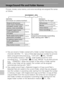 Page 130118
Technical Notes
Image/Sound File and Folder Names
Pictures, movies, voice memos, and voice recordings are assigned file names 
as follows.
• Files are stored in folders named with a folder number followed by a five-
character identifier: “P_” plus a three-digit sequence number for pictures 
taken using panorama assist (e.g., “101P_001”; c40), “SOUND” 
(normal quality sound) or “SOUNE” (high quality sound) for voice 
recordings (e.g., “101SOUND”; c67), and “NIKON” for all other pictures 
(e.g.,...