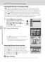 Page 7462
Sorting Favorite Pictures (Favorite Pictures Mode)
More on Playback/In-Camera Editing
Viewing the Pictures in Favorites Folder
In h Favorite pictures playback mode, the Favorites folder with the pictures can be 
chosen and displayed. In full-frame playback mode, just as with the normal playback 
mode, thumbnail playback mode and calendar playback mode can be displayed, picture 
displays can be enlarged, pictures can be edited, and movies can be played back. By 
pressing 
d in full-frame playback mode...