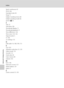 Page 176164
Index
Technical Notes and Index
Sport continuous 42
SSCN 146
Standard color 44
Strap 11
Subject tracking menu 68
Subject tracking mode 66
Sunset h 56
T
Tele 25
Television 106
Thumbnail display 71
Thumbnail playback 71
Time difference 126
Time zone 124, 126
Tripod socket 5
TV 106
TV settings 135
U
USB cable 14, 108, 109, 115
V
VGA 103
Vibration reduction 23, 129
Video mode 135
ViewNX 111
Vivid color 44
Voice memo 90
Volume 105
W
WAV 146
Welcome screen 123
White balance 39
Wide 25
Z
Zoom control 25,...