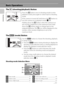 Page 208
Introduction
Basic Operations
The c (shooting/playback) Button
The e (mode) Button
Shooting-mode Selection Menu
Press the c button once in shooting mode to enter 
playback mode; press again to switch back to shooting 
mode. 
If the camera is turned off, hold down the c button to 
turn the camera on in playback mode (A28).
Holding down the c button when the camera is on 
sets monitor brightness to the maximum level. Hold 
down the c button again to change back to the 
original brightness. The b icon...