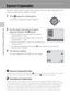 Page 4634
Basic Photography and Playback: Auto Mode
Exposure Compensation
Exposure compensation is used to alter exposure from the value suggested by the 
camera to make pictures brighter or darker.
1Press o (exposure compensation).
The exposure compensation guide is displayed.
2Use the rotary multi selector to adjust 
exposure and press the k button.
•When the subject is too dark: adjust the exposure 
compensation to “+” side.
•When the subject is too bright: adjust the exposure 
compensation to “–” side....