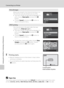 Page 108
96
Connecting to a Printer
Connecting to Televisions, Computers and Printers
5Printing starts.
•Monitor display returns to that shown in step 2 when 
printing is complete.
• To cancel before all copies have been printed, press the 
k  button.
CPaper Size
The camera supports the following paper sizes:  Default (the default paper size for the current 
printer),  3.5×5 in. , 5×7 in. , 100×150 mm , 4×6 in. , 8×10 in. , Letter , A3 , and  A4. Only sizes 
supported by the current printer will be displayed....