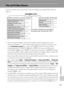 Page 155
143
Technical Notes
File and Folder Names
Pictures, movies, voice memos, and voice recordings are assigned file names as 
follows.
•Files are stored in folders named with a folder number followed by a five-
character identifier: “P_” plus a three-digit sequence number for pictures shot 
using  Panorama assist  (e.g. “101P_001”; A46), “INTVL” for interval timer 
photography (e.g. “101INT VL”;  A106), “SOUND” for voice recordings (e.g. 
“101SOUND”;  A81), and “NIKON” for all other pictures (e.g....