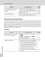 Page 186172
Troubleshooting
Technical Notes
Electronically Controlled Cameras
In extremely rare instances, unusual characters may appear in the monitor and the camera
may stop functioning. In most cases, this phenomenon is caused by a strong external static
charge. Turn the camera off, remove and replace the battery, and then turn the camera on
again. In the event of continued malfunction, contact your retailer or Nikon representative.
Note that disconnecting the power source as described above may result in the...