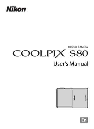 Page 1No reproduction in any form of this manual, in whole or in part 
(except for brief quotation in critical articles or reviews), may be 
made without written authorization from NIKON CORPORATION.
YP0I02(11)
6MM84611-02
DIGITAL CAMERA
User’s Manual
En
En
Downloaded From camera-usermanual.com Nikon Manuals 