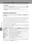 Page 142E30
Reference Section
The Shooting Menu (for A (Auto) Mode, Continuous Shooting Mode)
•See “Changing the Image Size (Image Mode)” (A71) for information about 
Image mode.
•Other than the Continuous (E35), items share the same settings with A 
(auto) mode and continuous shooting mode, and the settings are saved in the 
camera’s memory even if the camera is turned off.
•Continuous can be selected only when using continuous shooting mode.
White Balance (Adjusting Hue)
The color of light reflected from an...