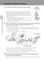 Page 3216
The Basics of Shooting and Playback
Preparation 2 Charge the Battery
1Prepare the included Charging AC Adapter EH-69P.
If a plug adapter* is included with your camera, attach the plug 
adapter to the plug on the Charging AC Adapter. Push the plug 
adapter firmly until it is securely held in place. Once the two are 
connected, attempting to forcibly remove the plug adapter could 
damage the product.
* The shape of the plug adapter varies according to the country or 
region in which the camera was...