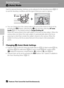 Page 5236
Shooting Features
Shooting Features
A(Auto) Mode
Used for general shooting. Settings can be adjusted in the shooting menu (A37) 
to suit the shooting conditions and the type of shot you want to capture.
•You can change how the camera selects the area of the frame to focus on by 
pressing the d button, selecting the A tab, and then selecting AF area 
mode (A37). The default setting is Target finding AF.
When the camera detects the main subject, it focuses on that subject. When the 
camera does not...