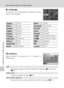 Page 118106
Basic Camera Setup: The Setup Menu
Shooting, Playback, and Setup Menus
j Language
Choose one of 20 languages for display of camera
menus and messages.
k Interface
Adjust settings for connection to a computer or
video device.
CzechPolish
DanishPortuguese
GermanRussian
(default)Finnish
SpanishSwedish
FrenchSimplified Chinese
IndonesianTraditional Chinese
ItalianJapanese
DutchKorean
NorwegianThai
USB
Select [Mass storage] or [PTP] for connection to computer (c65) or printer 
(c69).
Video mode
Choose...