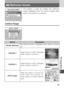 Page 9393
9
The Setup Menu
Welcome Screen
This option is used to choose the welcome
screen displayed and the sound played back
when the camera is turned on.
 Select Image
OptionDescription
Disable Welcome No welcome screen is displayed when camera is turned
on.
COOLPIX 1 Image shown at right is displayed
when camera is turned on.
COOLPIX 2 Image shown at right is displayed
when camera is turned on.
Select Image Select this option to choose wel-
come screen from pictures cur-
rently stored on camera memory...