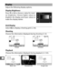 Page 218196
g
Adjust the following display options.
Display Brightness
Press 1 or  3 to choose a value for moni-
tor brightness. Choose higher values to
brighten the display and lower values to
make the display darker.
Grid Display
Select  On to display a framing grid ( 036).
Shooting
Choose the information displayed during shooting ( 04).
Playback
Choose the information displayed during playback ( 0125).
Display
Simple Detailed
Basic info Detailed info Image only 