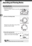 Page 64y
42
y
Recording and Viewing Movies
1Turn the camera on.
2Choose a shooting mode.
3Frame the opening shot.
Recording Movies
Rotate the power switch to turn the
camera on. 
Rotate the mode dial to any of the
positions shown at right.
Frame the opening shot with your
subject in the center of the display.
AThe 0 Icon
A  0  icon indicates that movies can not be recorded. 