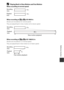 Page 173E57
Reference Section
CPlaying Back in Slow Motion and Fast Motion
When recording at normal speed:
When recording at h /u  HS 480/4×:
Movies are recorded at 4× normal speed.
They are played back in slow  motion at 4× slower speed.
When recording at j /x  HS 1080/0.5×:
Movies are recorded at 1/2 normal speed.
They are played back in fast motion at 2× faster speed.
Playback 
time Recording 
time
10 s
10 s
Recording 
time Playback 
time
40 s
10 s
Slow motion playback
Recording 
time
Playback 
time10 s
5 s...