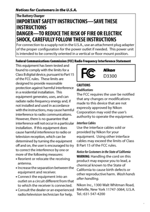 Page 17
xv
Notices for Customers in the U.S.A.Federal Communications Commission (FCC) Radio Frequency Interference StatementThis equipment has been tested and 
found to comply with the limits for a 
Class B digital device, pursuant to Part 15 
of the FCC rules.
 These limits are 
designed to provide reasonable 
protection against harmful interference 
in a residential installation.
 This 
equipment generates, uses, and can 
radiate radio frequency energy and, if 
not installed and used in accordance 
with the...