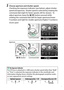 Page 129
109
P, S, A, and M Modes
2
Choose aperture and shutter speed.
Checking the exposure indicator (see below), adjust shutter 
speed and aperture.
 Shutter speed is selected by rotating the 
command dial (right for faster speeds, left for slower).
 To  
adjust aperture, keep the  E (N ) button pressed while 
rotating the command dial (left for larger apertures/lower 
f-numbers and right for smaller apertures/higher f-numbers).
Shutter speed
Command dial
Aperture
E (N ) button Command dialAThe Exposure...