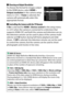 Page 238
218Connections
❚❚Choosing an Output ResolutionTo choose the format for images output 
to the HDMI device, select  HDMI > 
Output resolution  in the camera setup 
menu ( 0231).
 If Auto  is selected, the 
camera will automatically select the 
appropriate format.
❚❚ Controlling the Camera  with the TV RemoteIf On  is selected for  HDMI>Device control  in the setup menu 
( 0 231) when the camera is connected to a television that 
supports HDMI-CEC and both the camera and television are on, 
the television...