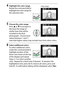 Page 305
285
N The Retouch Menu: Creating Retouched Copies
4
Highlight the color range.
Rotate the command dial to 
highlight the color range for 
the selected color.
5
Choose the color range.
Press  1 or  3 to increase or 
decrease the range of 
similar hues that will be 
included in the final 
photograph.
 Choose from 
values between 1 and 7; 
note that higher values may in clude hues from other colors.
6
Select additional colors.
To select additional colors, 
rotate the command dial to 
highlight another of...