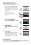 Page 127
110
Saving Selected Frames
To save a copy of a selected frame as a JPEG still:
1View the movie and choose a frame.
Play the movie back as described on page 
106; your approximate position in the movie 
can be ascertained from the movie progress 
bar.
 Pause the movie at the frame you 
intend to copy.
2Display movie edit options.
Press the  A (L ) button to display movie 
edit options.
3Choose  Save selected frame .
Highlight Save selected frame  and press J.
4Create a still copy.
Press  1 to create a...