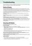Page 241
224
Troubleshooting
If the camera fails to function as expected, check the list of common problems below 
before consulting your retail er or Nikon representative.
Battery/Display
Shooting (All Modes)
The camera is on but does not respond : Wait for recording to end. If the problem persists, turn the 
camera off.
 If the camera does not turn off, remove and reinsert the battery or, if you are using 
an AC adapter, disconnect and reconnect the AC adapter.
 Note that although any data 
currently being...