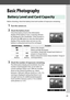 Page 37
20
Basic Photography
Before shooting, check the battery level and number of exposures remaining.
1Tu rn  t he  came ra o n.
2Check the battery level.
Check the battery level in the information 
display (if the battery is low, a warning will also 
be displayed in the viewfinder).
 If the monitor is 
off, press the  P button to view the information 
display; if the monitor does not turn on, the 
battery is exhausted and must be recharged.
3Check the number of exposures remaining.
The information display...