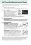 Page 48
31
Self-Timer and Remote Control Modes
The self-timer and optional ML-L3 remote control (0210) allow the photographer to 
be at a distance from the camera when a photo is taken.
1Mount the camera on a tripod.
Mount the camera on a tripod or place  the camera on a stable, level surface.
2Select a release mode.
Select E (Self-timer ),   (Delayed remote 
(ML-L3) ), or # ( Quick-response remote 
(ML-L3) ) mode ( 029; note that if no 
operations are performed for about a 
minute after a remote control mode...