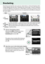 Page 100
83
Bracketing
Bracketing automatically varies exposure, white balance, or Active  D-L ighting (ADL) 
settings slightly with each shot , “bracketing” the current value.
 Choose in situations 
in which it is difficult to set exposure or  white balance and there is not time to check 
results and adjust settings with each shot,  or to experiment with different settings for 
the same subject.
1Choose a bracketing option.
After pressing  G to display the menus, 
highlight Custom Setting e2 ( Auto 
bracketing...