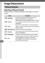 Page 194170
Image Enhancement
Selecting a Picture Control
Choose a Picture Control according to the subject or type of 
scene.
Picture Controls
OptionDescription
QStandardStandard processing for balanced results. Recommended for most situations.
RNeutralMinimal processing for natural results. Choose 
for photographs that will later be processed or 
retouched.
SVivid Pictures are enhanced for a vivid, photoprint 
effect. Choose for photographs that emphasize 
primary colors.
TMonochrome Take monochrome...