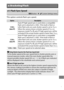 Page 353329
This option controls flash sync speed.
e: Bracketing/Flash
e1: Flash Sync Speed
G button ➜ACustom Settings menu
OptionDescription
1/320 s 
(Auto FP) Auto FP high-speed sync is
 used when a compatible 
flash unit is attached ( 0430).
 If the built-in flash or 
other flash units are used, shutter speed is set to 1/320 s. When the camera shows a shutter speed of 1/320s in 
exposure mode  e or  g, auto FP high-speed sync will be 
activated if the actual shu tter speed is faster than 
1/320s.
1/250 s...