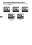 Page 8258
The Information Display: Movie Live View
To hide or display indicators in the monitor during movie live 
view, press the R button.
Information on Information off Framing guides
Virtual horizon (0 379) Histogram 