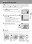 Page 4129
Auto Mode
Auto Mode
Shooting in the Auto Mode
In A (auto) mode, macro mode (A33) and exposure compensation (A34) can 
be applied and pictures can be taken using the flash mode (A30) and self-timer 
(A32). Pressing the d button in A (auto) mode allows you to set the items in 
the shooting menu (A72) according to shooting conditions.
1Press A to display the shooting-mode 
selection menu.
•The shooting-mode selection menu will be displayed.
2Press the multi selector H or I to choose A 
and press k.
•The...