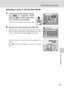 Page 69
55
Viewing Pictures by Date
More on Playback
Selecting a Date in List by Date Mode
1Enter list by date mode by press-
ing C  in playback mode,
selecting  L (use the multi selec-
tor), and then pressing  d.
Dates for which pictures exist will be listed.
2Choose the desired date and press  d.
Camera lists up to 29 dates. If pictures exist for more
than 29 dates, all pictures recorded earlier than most
recent 29 dates will be listed together as [Others].
The first picture for that date will be displayed...