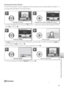 Page 6151
Viewing Pictures on the Camera
Viewing Pictmotion Movies
To  view Pictmotion movies, display the Pictmotion menu as described in Steps 1–3 
on page 48 and follow the steps below.
  Pi ctmotion
See the Appendix for information on how Pictmotion movies are stored (
 89).
1
H ighlight movie. *
2
Display Pictmotion playback screen.
3
Highlight  Play. †
4
View movie. ‡
5
ConﬁrmCo n ﬁ rmConﬁrmEnd
RestartR esta rtRestart
H ighlight  End. 
**
6
Exit to movie list.
*  To delete highlighted movie, press...