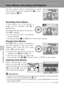 Page 6452
More on Playback
Voice Memos: Recording and Playback
Use the camera’s built-in microphone to record
voice memos for pictures marked with E in full-
frame playback (c26).
Recording Voice Memos
A voice memo, up to 20 seconds in
length, will be recorded while d is
pressed down. 
Recording ends after about 20 seconds or
when d is released.
• Do not touch the built-in microphone
during recording.
• During recording, F and P blink in the monitor display.
Playing Voice Memos
Press d while a picture is...