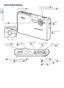 Page 122
Introduction
Pa rts of the Camera
S elf-timer lamp ( 22)
AF-assist illuminator (LED;  21)
Built-in ﬂ  ash ( 20)
L ens (
 92)
L ens cover closed
Lens cover
Power switch
(
 14) Shutter-release  button ( 16)
Po
we r-on lamp 
( 14)
Speaker ( 38, 
41, 46, 51, 53) M
icrophone 
( 35, 39, 46)
 (One-touch portrait) button ( 24).
S ee also  (D-lighting;  45) Z
oom control ( 15).   See also :
•  (thumbnail playback):  43
•   (playback zoom):  44
•  (help):  17
Wi reless LED 
( 72)
Antenna 
( 63)
Downloaded From...